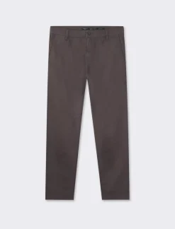 Piazza Italia Pantaloni slim fit, modello chino in tessuto twill cotone elasticizzato, effetto leggermente slavato - antracite Grigio Hot