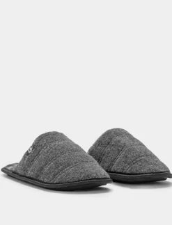 Piazza Italia Pantofola in tessuto con soletta a quadroni - Grigio Store