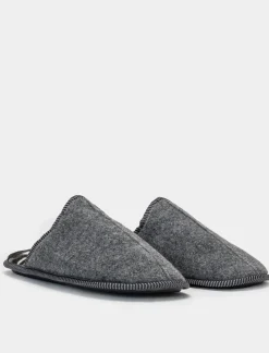 Piazza Italia Pantofola in tessuto con stampa militare sulla soletta - Grigio Cheap