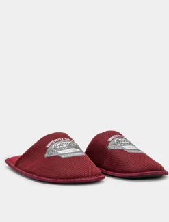 Piazza Italia Pantofola in tessuto con stampa. In due varianti colore - Bordeaux Rosso Best