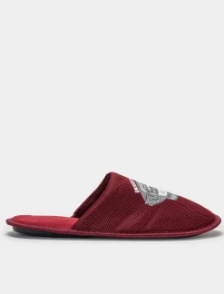 Piazza Italia Pantofola in tessuto con stampa. In due varianti colore - Bordeaux Rosso Best