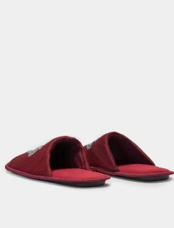 Piazza Italia Pantofola in tessuto con stampa. In due varianti colore - Bordeaux Rosso Best