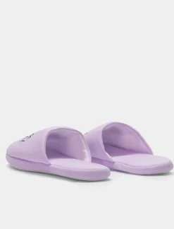 Piazza Italia Pantofola in tessuto con stampa - Lilla Viola Best