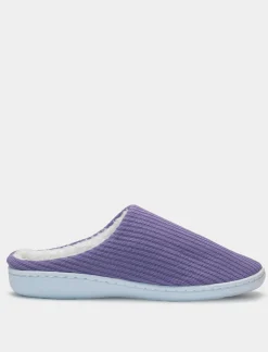 Piazza Italia Pantofola in tessuto con fondo alto - Lilla Viola Shop