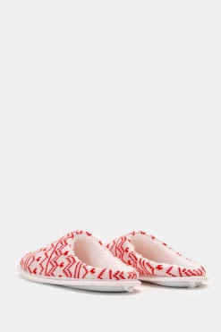 Piazza Italia Pantofola in tessuto jacquard bicolor - Bianco Discount