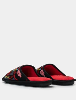 Piazza Italia Pantofola in tessuto con stampa Avengers - Nero Online