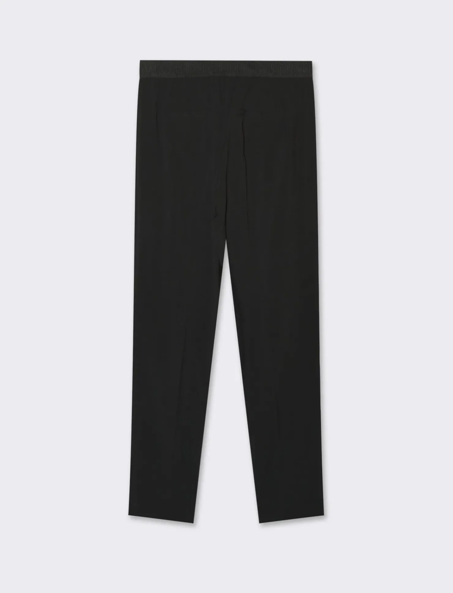 Piazza Italia Patalone taglio formale vestibilità straight con elastico jaquard - Nero Best Sale