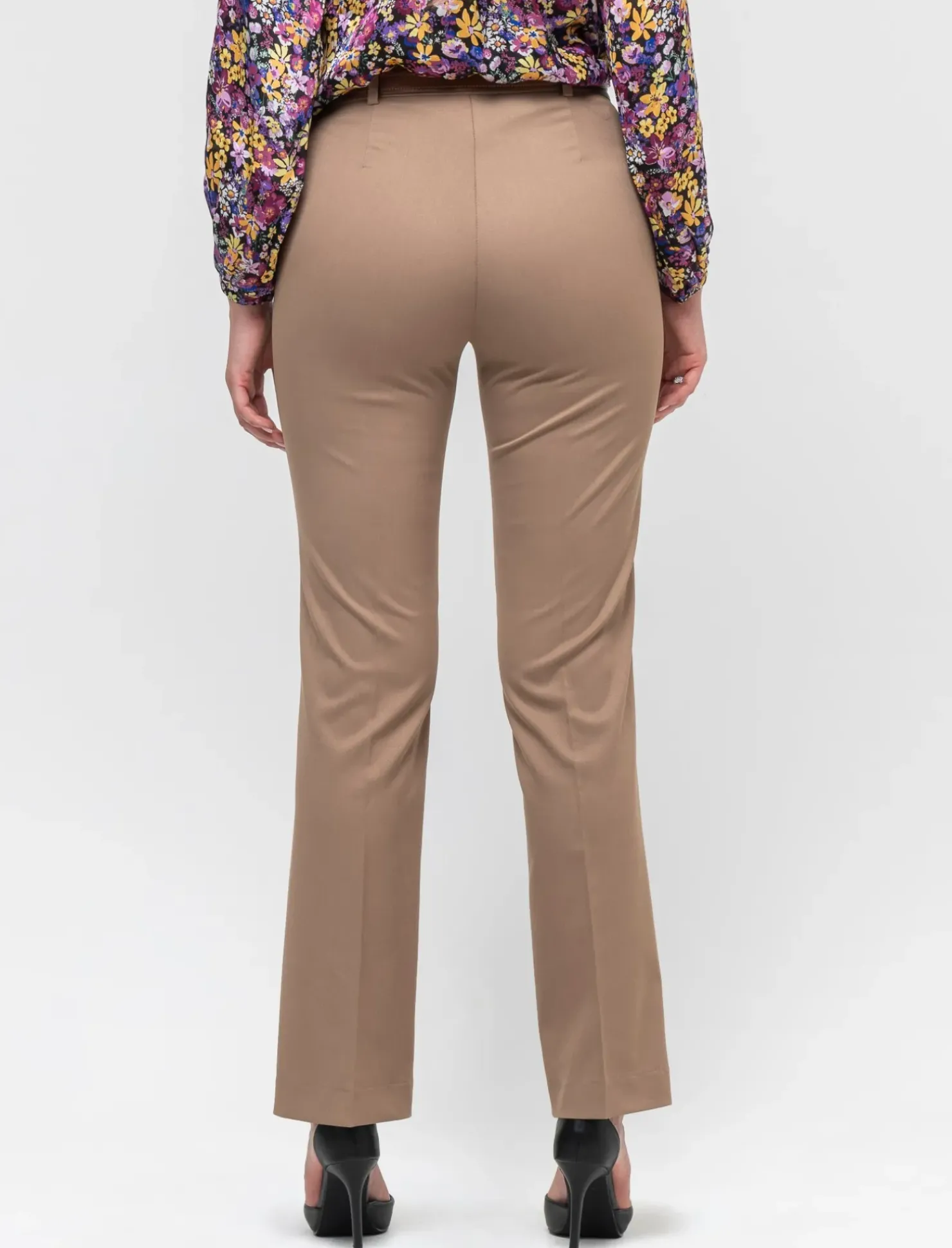 Piazza Italia Patalone taglio formale vestibilità straight con cointura - Cammello Beige Store