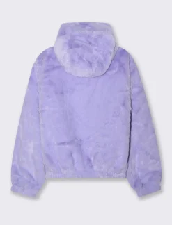 Piazza Italia Pelliccia sintetica con coulisse al collo - Lilla Best