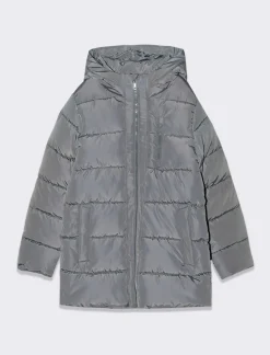 Piazza Italia Piumino imbottito apertura con zip frontale e taschino - cenere Grigio Shop