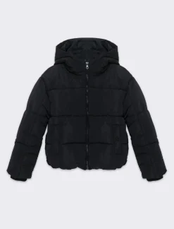 Piazza Italia Piumino imbottito con cappuccio - Nero New
