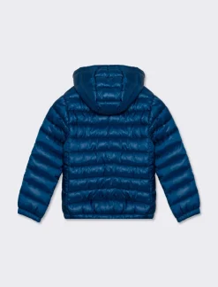 Piazza Italia Piumino imbottito leggero con cappuccio, apertura con zip frontale - Blu Best Sale