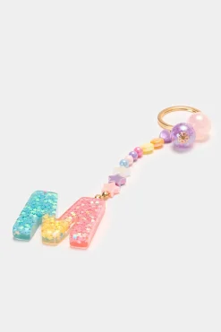 Piazza Italia Portachiavi da bambina con lettera - Var 5 New