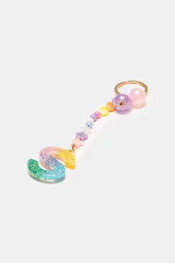 Piazza Italia Portachiavi da bambina con lettera - Var 7 Store