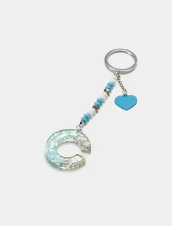 Piazza Italia Portachiavi lettera glitter da donna - var 2 Store