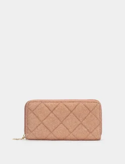 Piazza Italia Portafogli da donna in lurex con stella - Rosa Best Sale