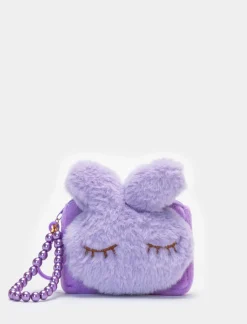 Piazza Italia Portamonete coniglietto da bambina con manico perle - Lilla Viola Best Sale