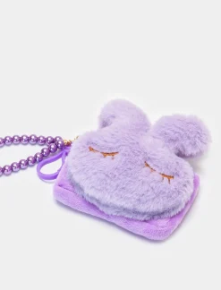 Piazza Italia Portamonete coniglietto da bambina con manico perle - Lilla Viola Best Sale