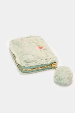 Piazza Italia Portamonete da bambina con gattina - Verde Best Sale