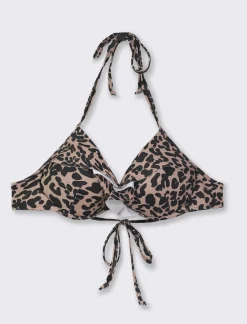 Piazza Italia Push up mare con rouche da donna - Leopardato Animalier Best