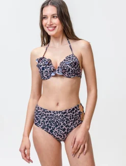 Piazza Italia Push up mare con rouche da donna - Leopardato Animalier Best