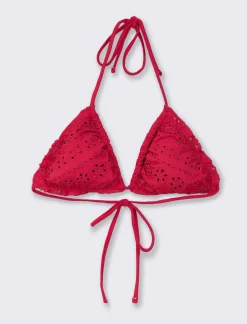 Piazza Italia Reggiseno costume mare triangolo san gallo - Rosso Cheap