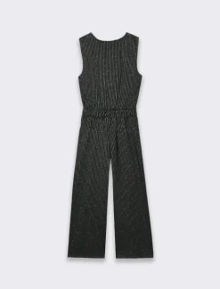 Piazza Italia Salopette/tuta da bambina a righe - Nero Flash Sale