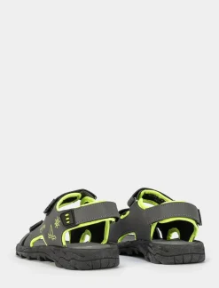 Piazza Italia Sandalo con doppio strappo da bambino - Grigio Online