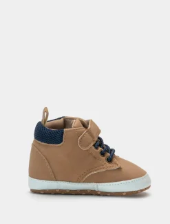 Piazza Italia Scarpa a collo alto con strappo e suola antiscivolo - Cuoio Marrone New