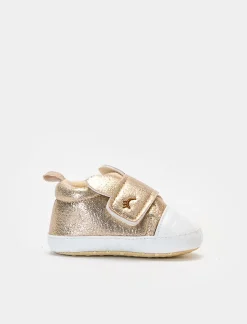 Piazza Italia Scarpa in tessuto dorato con applicazioni unicorno - Oro Fashion