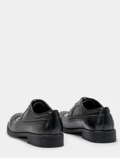 Piazza Italia Scarpa stringata all'inglesina con ornamento coda di rondine - Nero Shop