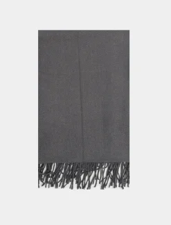 Piazza Italia Sciarpa da donna in tinta unita con frange - Grigio Flash Sale