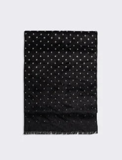 Piazza Italia Sciarpa da uomo a quadri assortiti - Nero Online