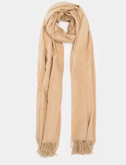 Piazza Italia Sciarpa da uomo con frange - Beige Sale