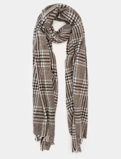 Piazza Italia Sciarpa da uomo in piè de poul - Grigio Cheap