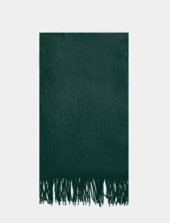 Piazza Italia sciarpa donna unito c/frange - petrolio Verde Discount