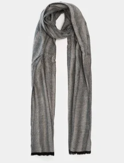 Piazza Italia Sciarpada uomo con viscosa a righe - Grigio Shop