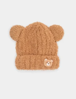 Piazza Italia Set cappello con recchie e sciarpa da neonato - Marrone Fashion