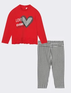 Piazza Italia Set completo maglietta e pantaloni - Rosso Fashion