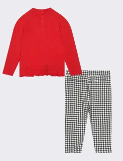 Piazza Italia Set completo maglietta e pantaloni - Rosso Fashion