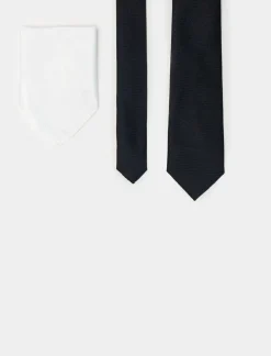 Piazza Italia Set cravatta con pochette da uomo - Blu Clearance