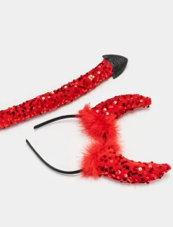 Piazza Italia Set maschere da donna Halloween - Rosso New