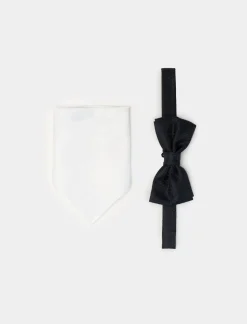 Piazza Italia Set papillon con pochette da uomo - Blu Best