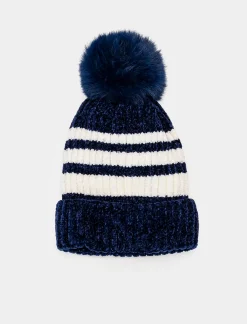 Piazza Italia Set sciarpa + cappello a righe da bambino - Blu Shop