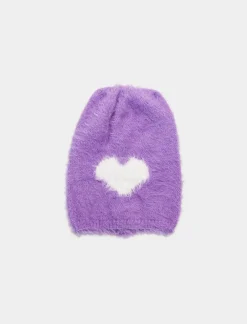 Piazza Italia Set sciarpa e cappello da bambina con cuore - Lilla Best