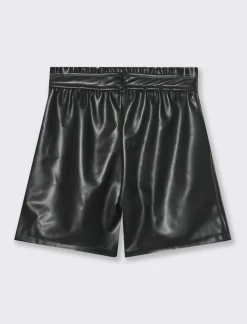 Piazza Italia Short effetto pelle da bambina - Nero Online