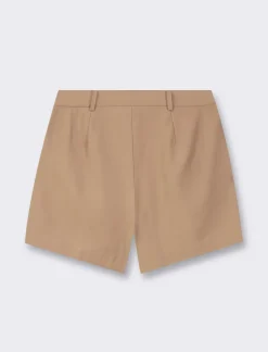 Piazza Italia Short formale in tessuto fliodo lunghezza media con chiusara con gancio e bottone - castoro Grigio Best