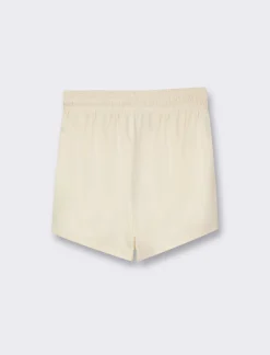 Piazza Italia Short in felpa con elastico in vita e coulisse. Disponibile a fantasia e tinta unita - Avorio Beige Clearance