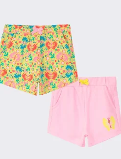 Piazza Italia Shorts 2 pack in felpa - Giallo Sale