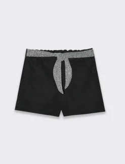 Piazza Italia Shorts da bambina in panno - Nero Best